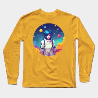 Anime character girl in space suit Long Sleeve T-Shirt